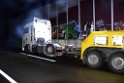 LKW Verfolgung A 3 Rich Oberhausen gestellt mit Nagelbrett Hoehe AS Koeln Dellbrueck P58